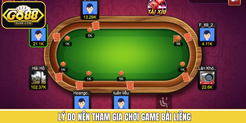 Ưu điểm khi trải nghiệm liêng ở nhà cái Go88
